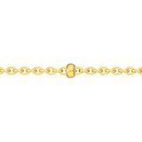 AzureBella Jewelry 14k Gold Satellite Saturn Bead Chain Choker Necklace Adjustable Length