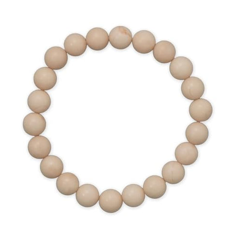 Stretch Bead Bracelet 8mm Wooden Jasper