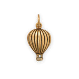 Hot Air Balloon Charm Gold-plated Sterling Silver - Made in the USA