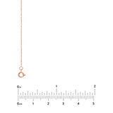10k Rose Gold. 07mm Rope Chain Necklace
