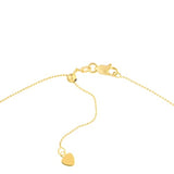 14k Yellow Gold Layered Y Necklace with Beads and Bead Drop Adjustable Length