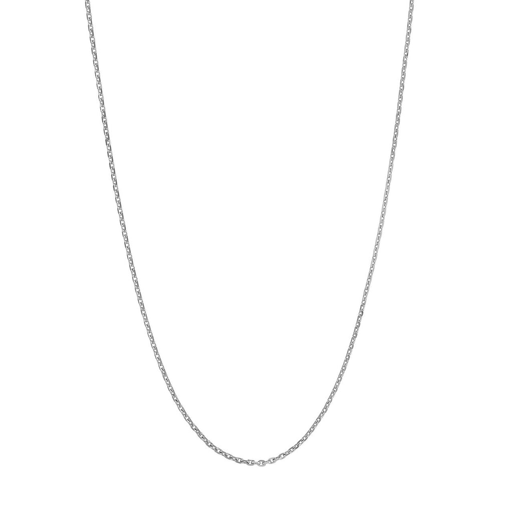 Diamond-cut Cable Chain Necklace Sterling Silver