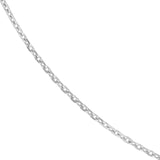 Diamond-cut Cable Chain Necklace Sterling Silver