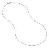 Diamond-cut Cable Chain Necklace Sterling Silver