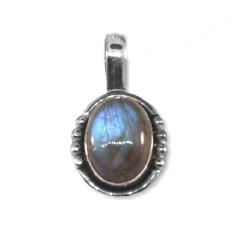 Labradorite Pendant Silver Plate