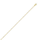 14k Two-Tone White and Yellow Gold Barrel Saturn Chain Necklace