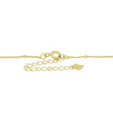 Gold-plated Silver Satellite Station Chain Choker Necklace Adjustable