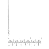 14k White Gold Diamond-cut Square Wheat Chain