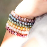 Green Dyed Cultured Freshwater Pearl Stretch Bracelet