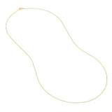 10k Yellow Gold. 07mm Rope Chain Necklace