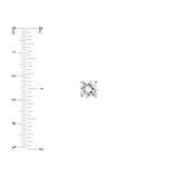 8mm Round Cubic Zirconia Stud Earrings .925 sterling silver.