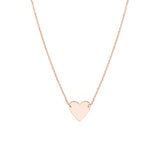 Rose Gold-plated Heart Necklace Adjustable