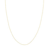 10k Yellow Gold. 08mm Rope Chain Necklace