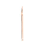Rose Gold-plated Sterling Silver Bar Drop Earrings with Cubic Zirconia Accent