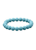 Sky Blue Magnesite Bead Stretch Bracelet