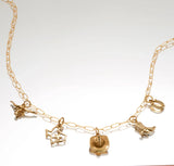 AzureBella Jewelry Heart with Hands Charm Gold-plated Sterling Silver Sending Love