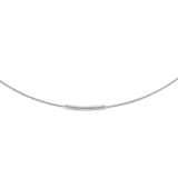 14k White Gold Large Wire Endless Hoop Earrings 75mm