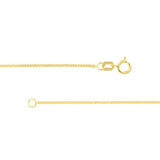 14k Yellow Gold Square Wheat Chain Necklace 0.85mm 020 Gauge