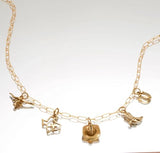 AzureBella Jewelry Western Longhorn Steer Head Charm Gold-plated Sterling Silver