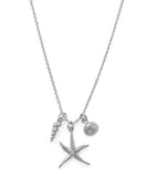 AzureBella Jewelry Nautical Beach Theme Necklace with Starfish and Shell Charms