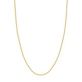 14k Yellow Gold Rope Chain for Men or Women 2.9mm, 18-inch