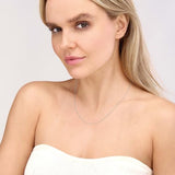 14k White Gold Curb Chain Necklace 0.9mm, 16-inch length