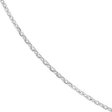 Sterling Silver Diamond-cut Cable Chain 0.95mm