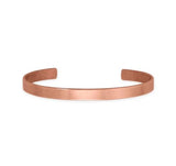 Smooth Copper Cuff Bracelet 6.3mm width - Made in the USA