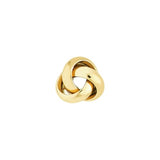 10k Yellow Gold Love Knot Stud Earrings 7mm