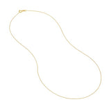 10k Yellow Gold. 08mm Rope Chain Necklace