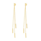 14K Yellow Gold High Polish Front Back Earring Extensions