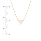 Rose Gold-plated Heart Necklace Adjustable