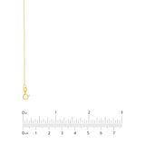 10k Yellow Gold. 08mm Rope Chain Necklace