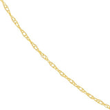 10k Yellow Gold. 07mm Rope Chain Necklace