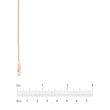 Wheat Chain Necklace Rose Gold-plated Silver
