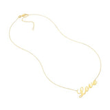 Love Necklace Gold-plated Sterling Silver Adjustable Length