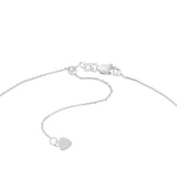 14k White Gold Disk Chain Necklace Adjustable Length