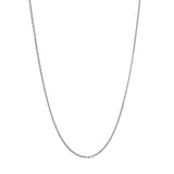 Sterling Silver Diamond-cut Cable Chain 0.95mm