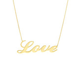 Love Necklace Gold-plated Sterling Silver Adjustable Length