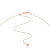 14k Rose Gold Choker Necklace with Dangle Disks Adjustable Length
