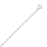 Curb Chain Necklace 1.4mm Wide Sterling Silver Lobster Clasp