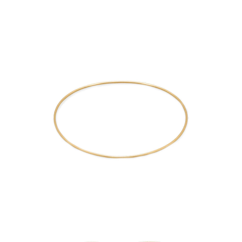 14k Gold-filled Smooth Wire Bangle Bracelet