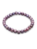 Plum Dyed Cultured Freshwater Pearl Stretch Bracelet