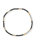 Labradorite and Black Spinel Bracelet Set Layered