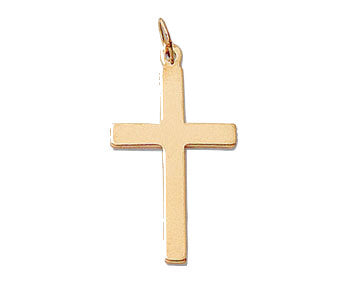 Gold-filled Plain Cross, Pendant Only