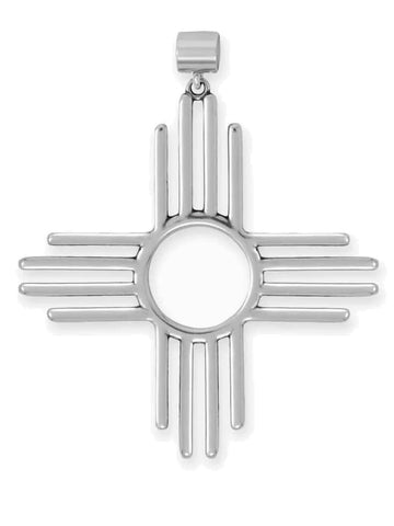 Zia Symbol Pendant Sterling Silver, Pendant Only