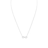 Infinity Necklace Sterling Silver Adjustable Length