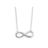 Infinity Necklace Sterling Silver Adjustable Length