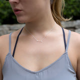 Arrow Necklace Polished Sterling Silver