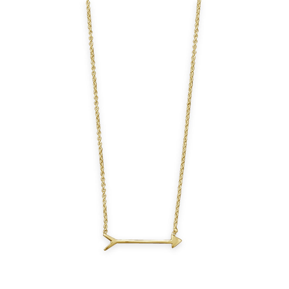 Arrow Necklace Gold-plated Sterling Silver